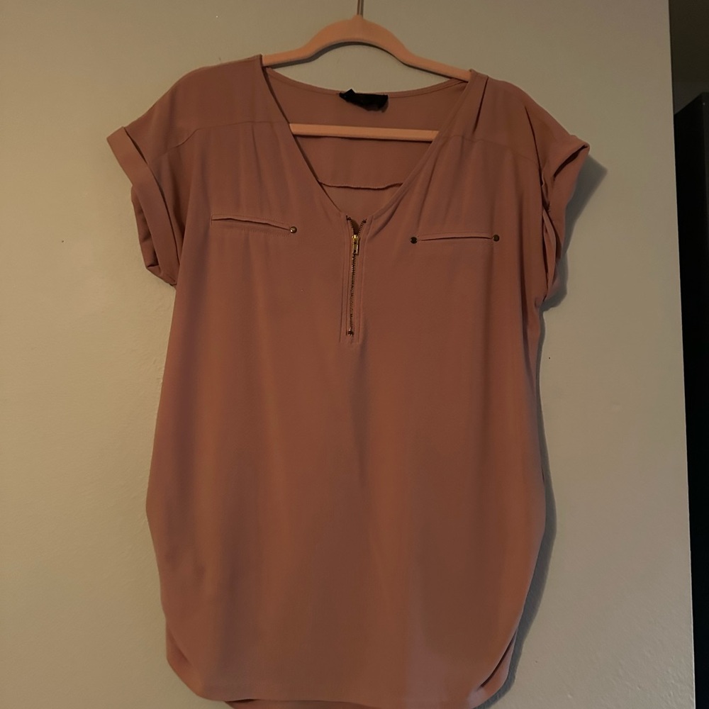 Women's Blush V-Neck Top